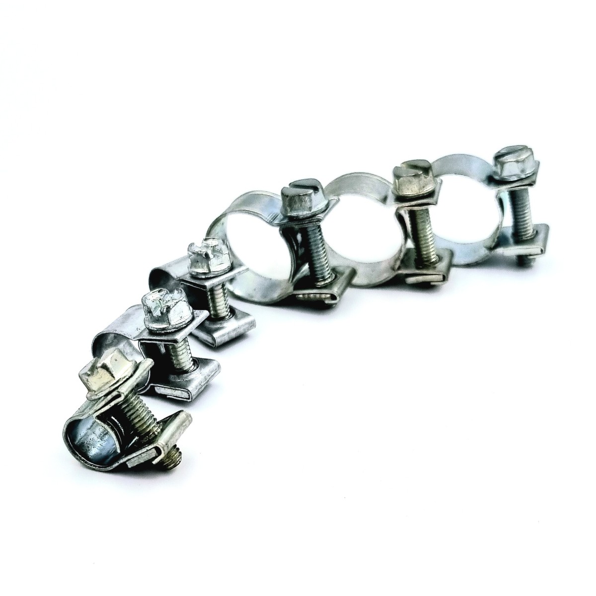 Mini collier de serrage pour tuyau d'essence,10 pièces/ensemble,pour voiture,à  Air galvanisé,pour Diesel,pièces de rechange - Type 7-9mm #B