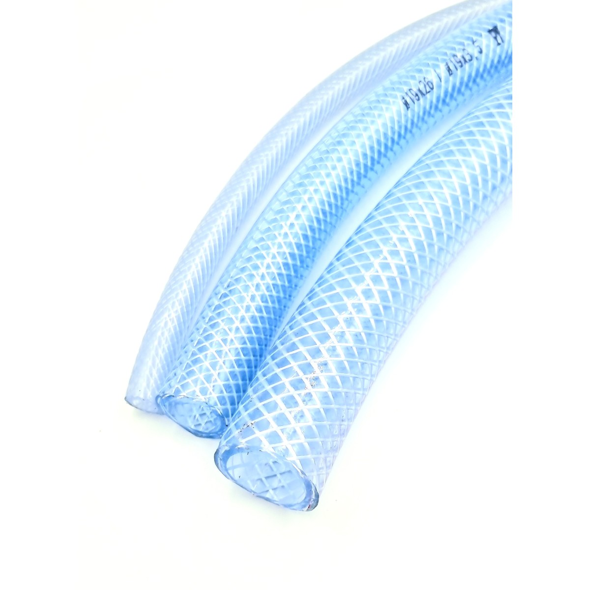 Tressé Renforcé PVC Tube 19mm Diamètre Interne 0,5m Transparent